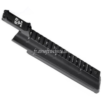 APS Haut Boîtier Couverture avec Tactical Rail La hausse Convient pour APS AEK AK Série AEG Fusil Airsoft Noir