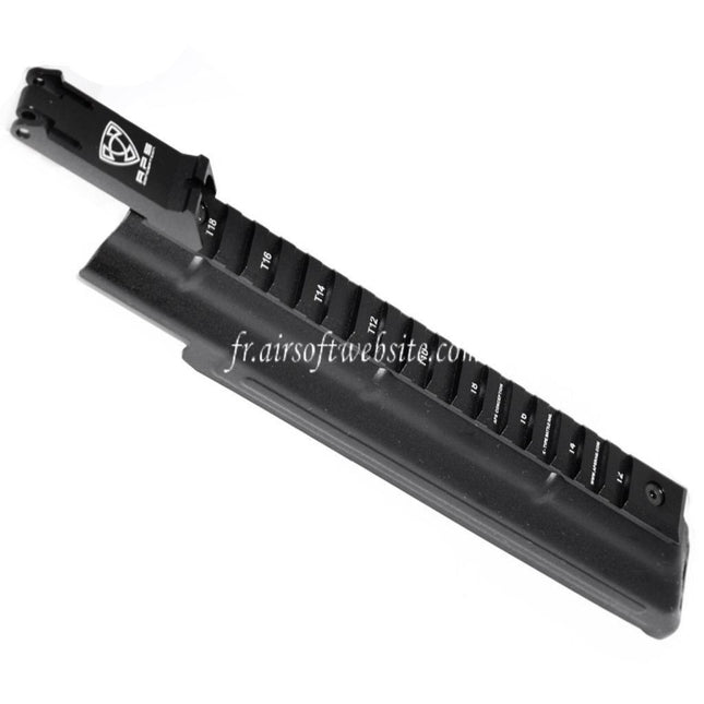 APS Haut Boîtier Couverture avec Tactical Rail La hausse Convient pour APS AEK AK Série AEG Fusil Airsoft Noir