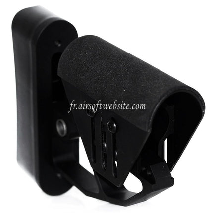 Airsoft Website Léger Réglable Crosse Convient pour M4 M16 Série AEG Fusil Noir