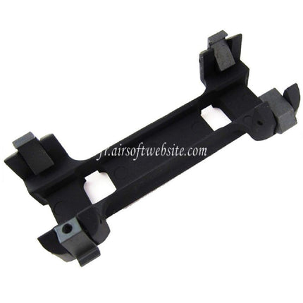 CYMA Métal Weaver 20mm Lunette Montage Base Convient pour CYMA / Tokyo Marui MP5 G3 Série AEG Fusil Airsoft Noir