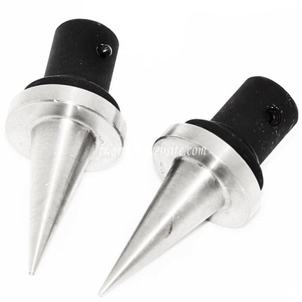 5KU Métal Acier Spikes connecteur pour Atlas Bipied Noir/Argent