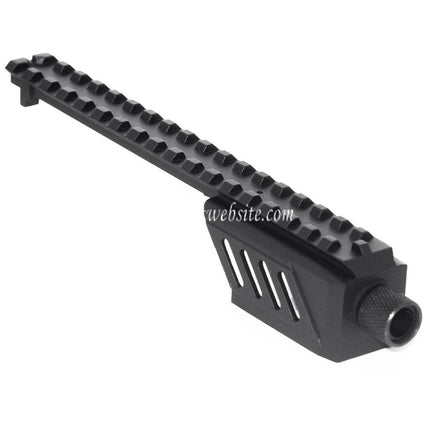 CYMA Canon Accessoire Extension Rail Montage Convient pour CYMA CM030 Tokyo Marui G18C AEP AEG Pistolet Airsoft Noir