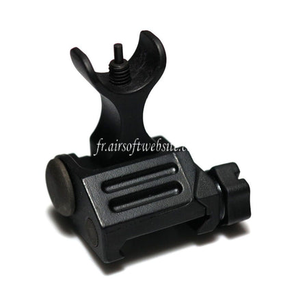 APS Klappbares Battle Visier Passend für Alle M4 M16 AR-Serie Airsoft Gewehre mit Standard 20mm RIS/RAS Schiene