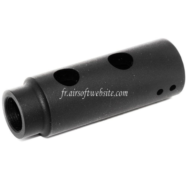 APS Mini Y Comp Muzzle Frein de Bouche Convient pour +14mm CW sens horaire Filetage Canon Fusil Airsoft Noir