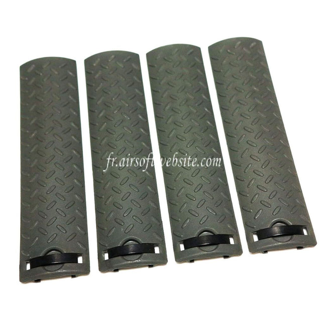 Airsoft Website 4pièces Set Skidproof Texture Type Rail Couvre Panel ACU Foliage Green FG
