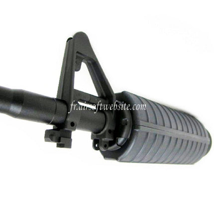 E&C CNC Aluminum RAS Avant Set Rail de Garde-Main avec 12.5 Pouces Canon Extérieur Convient pour M4 M16 M4A1 Série AEG Fusil Airsoft Noir
