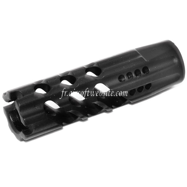 APS EMG Licensed F1 Firearms Dragon Slay Faced Frein de Bouche Cache-Flamme Convient pour -14mm CCW sens antihoraire Canon Fusil Airsoft Noir
