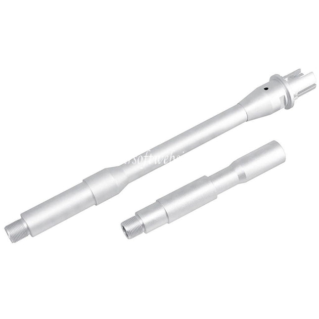 5KU 14.5 Pouces Aluminum Canon Extérieur -14mm CCW sens antihoraire Convient pour M4 M16 M4A1 Série AEG Fusil Airsoft