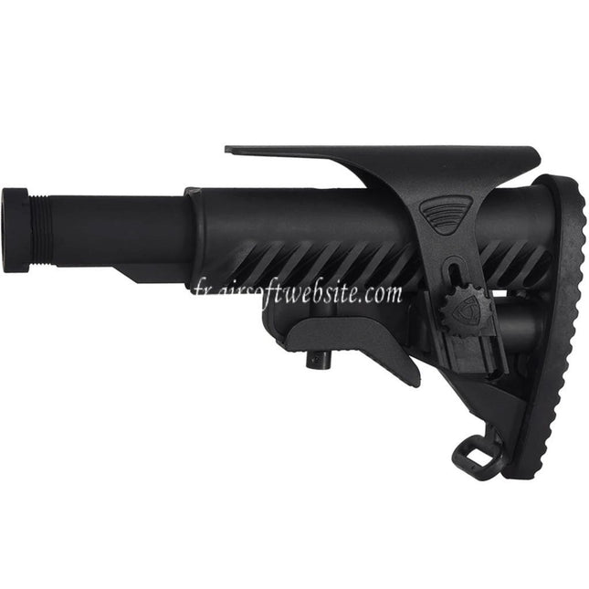 APS M4A64 Shark Style Crosse avec Cheek Piece Set Convient pour M4 M16 Série AEG Fusil Airsoft Noir