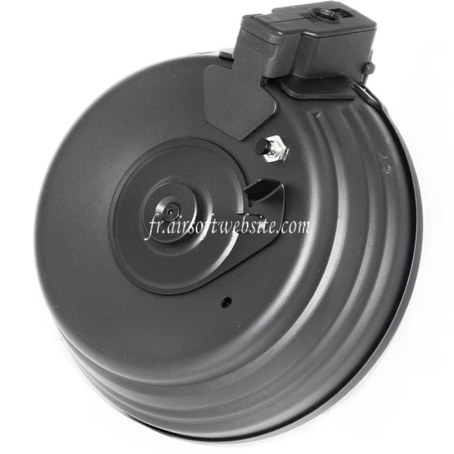 CYMA 2500 Billes Sheet Steel Contrôle du son Électrique Chargeur Tambour Convient pour AK Série AEG Fusil Airsoft Noir