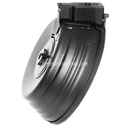 CYMA 2500 Rounds BB Sheet Steel Sound Control Electric Drum Magazine Fits AK Series AEG Airsoft Rifle Black