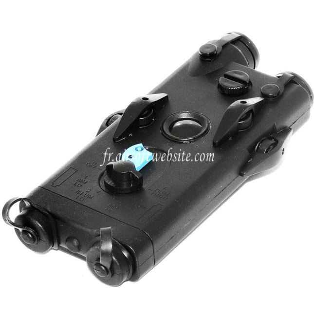 Airsoft Website PEQ 2 Style Batterie Boîte avec 20mm RIS Montage Convient pour AEG Airsoft Noir