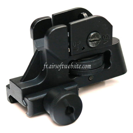 D-BOYS Tactical CQB Dual Apertures Hausse Convient pour 20mm Rail Fusil Airsoft