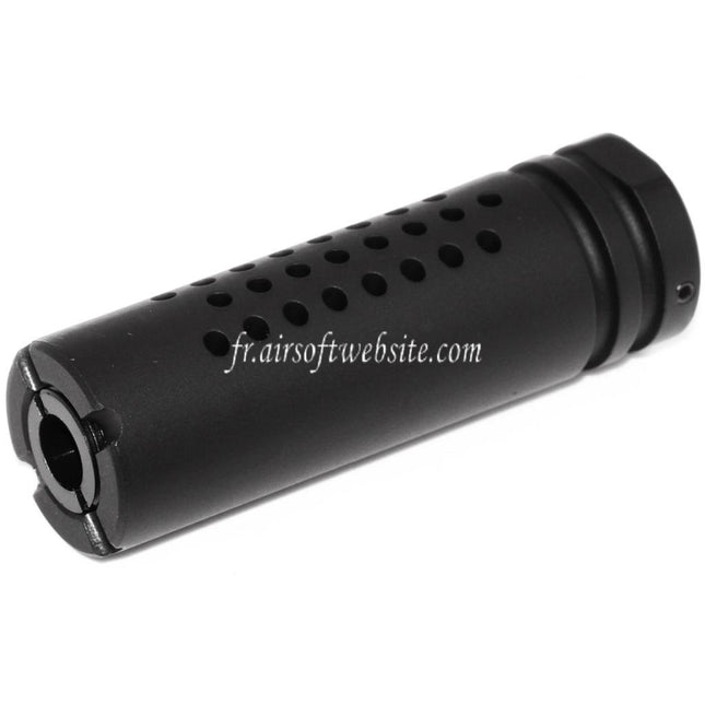 APS UAR Muzzle Frein de Bouche Convient pour -14mm CCW sens antihoraire Canon Fusil Airsoft Noir