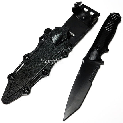 CYMA Plastic 141 Nimravus Tanto Dummy Knife (Non-sharp Soft Rubber Dummy Knife) with Sheath