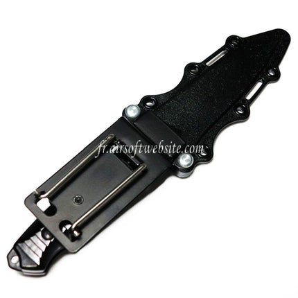 CYMA Plastic 141 Nimravus Tanto Dummy Knife (Non-sharp Soft Rubber Dummy Knife) with Sheath