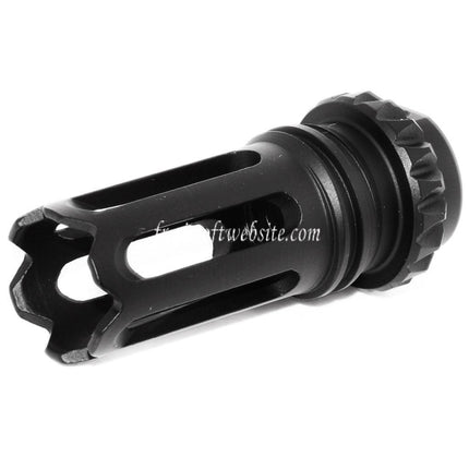 D-BOYS QD SCAR Type Frein de Bouche Convient pour -14mm CCW sens antihoraire Canon Fusil Airsoft Noir