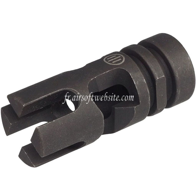 AIRSOFT WEBSITE Tactique FSC556 Type Métal Cache-flamme Convient pour Filetage -14mm CCW Sens Anti-Horaire Canon Fusil Noir