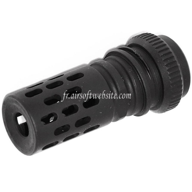 Airsoft Website BattleComp AAC Type Métal Frein de Bouche Convient pour -14mm CCW sens antihoraire Canon Fusil Noir