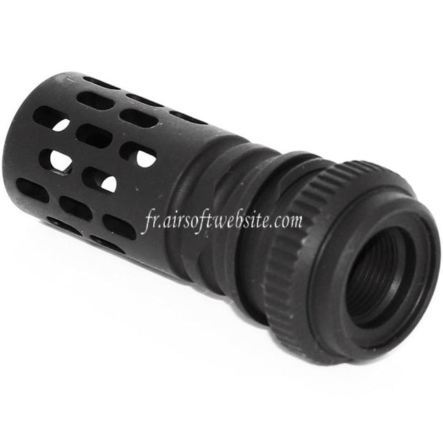 Airsoft Website BattleComp AAC Type Métal Frein de Bouche Convient pour -14mm CCW sens antihoraire Canon Fusil Noir
