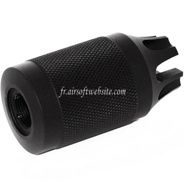 Airsoft Website Diablo Type Métal Frein de Bouche Convient pour -14mm CCW sens antihoraire Canon Fusil Airsoft Noir
