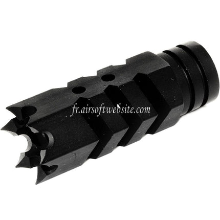 Airsoft Website 64mm Spiked Breacher Mündungsbremse Passend für -14mm CCW gegen den Uhrzeigersinn Gewehrlauf