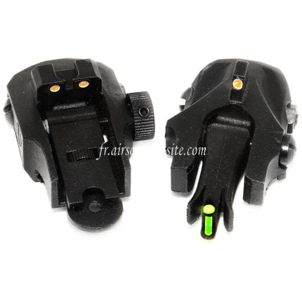 APS Athena Back Up Guidon Hausse Set Convient pour 20mm Standard Rail