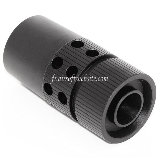Airsoft Website Grande CQB Type Métal Frein de Bouche Convient pour -14mm CCW sens antihoraire Canon Fusil Noir