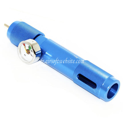 PPS 12g Co2 Rechargeable CNC Charger with PSI Gauge
