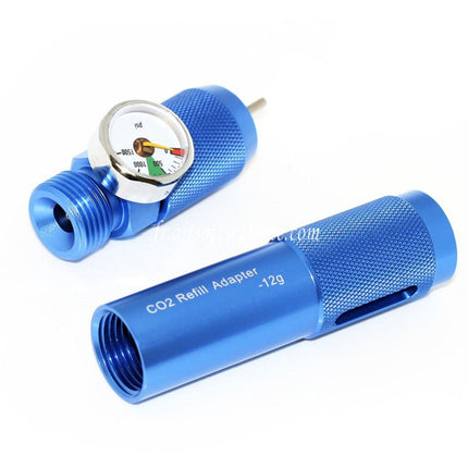PPS 12g Co2 Rechargeable CNC Charger with PSI Gauge