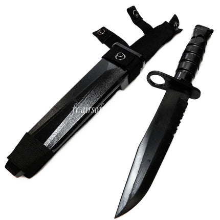 CYMA Plastique M10 OKC-3S Bayonet Couteau Factice (Non tranchant Caoutchouc Souple Couteau Factice) avec Gaine