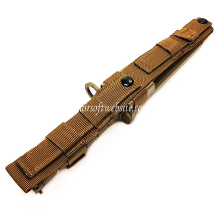 CYMA Plastique M10 OKC-3S Bayonet Couteau Factice (Non tranchant Caoutchouc Souple Couteau Factice) avec Gaine