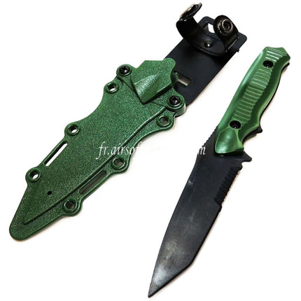 CYMA Plastic 141 Nimravus Tanto Dummy Knife (Non-sharp Soft Rubber Dummy Knife) with Sheath