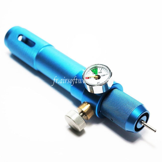 PPS 20g Co2 Gaz Rechargeable CNC Chargeur avec PSI Jauge