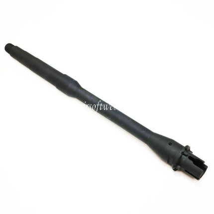 5KU 290mm 11.5 Pouces Aluminium Canon Extérieur Carabine Length -14mm CCW sens antihoraire Convient pour M4 M16 Série AEG Fusil Airsoft Noir
