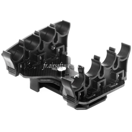 APS 8 Billes Plaque Cartouche Caddy System avec Passant de ceinture Convient pour CAM870 Shotgun Cartouche Noir