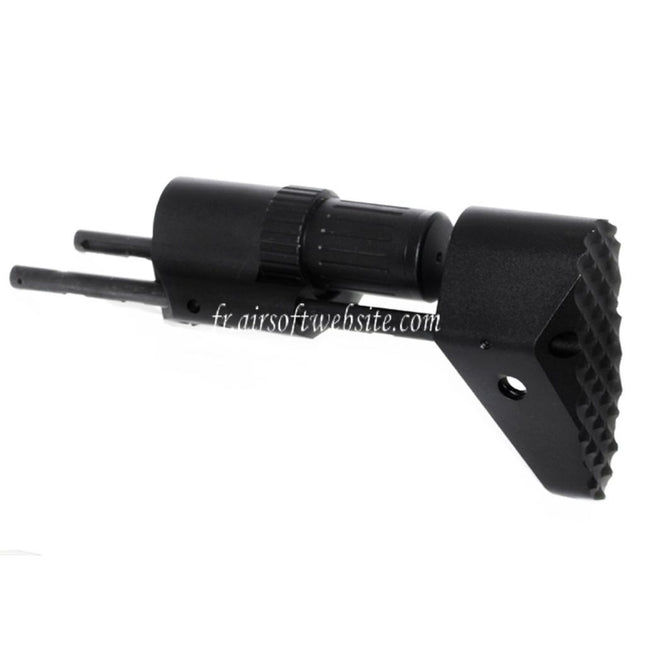 5KU PDW Rétractable Crosse Convient pour Tokyo Marui M4 M16 Série AEG Fusil Airsoft Noir