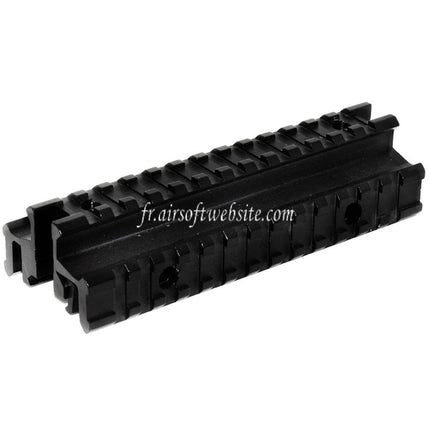 Airsoft Website Tactical Tri-Rail Mount Base Fits 20mm Rail System Rifle Black
