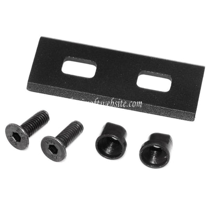 Airsoft Website Offset 20mm Rail Mount & 1/25mm Lamp Mount Black