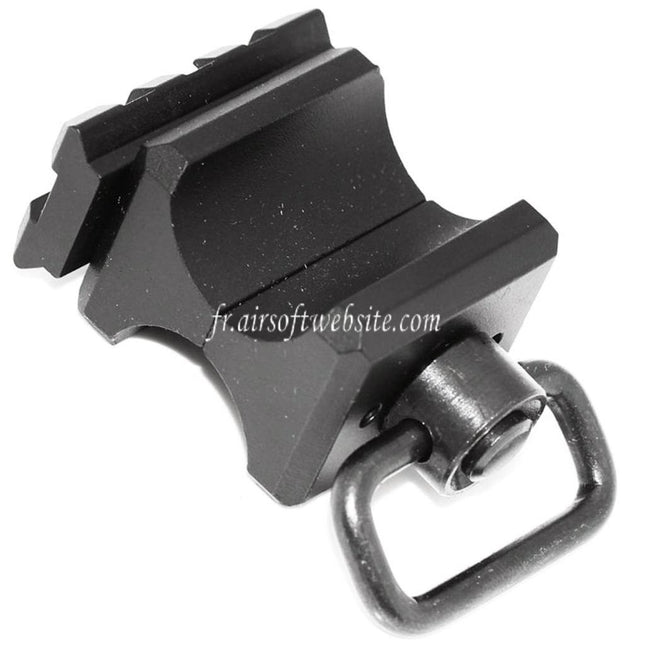 APS Tactical Picatinny Rail avec Sangle Pivot Convient pour CAM870 Shotgun Airsoft Noir
