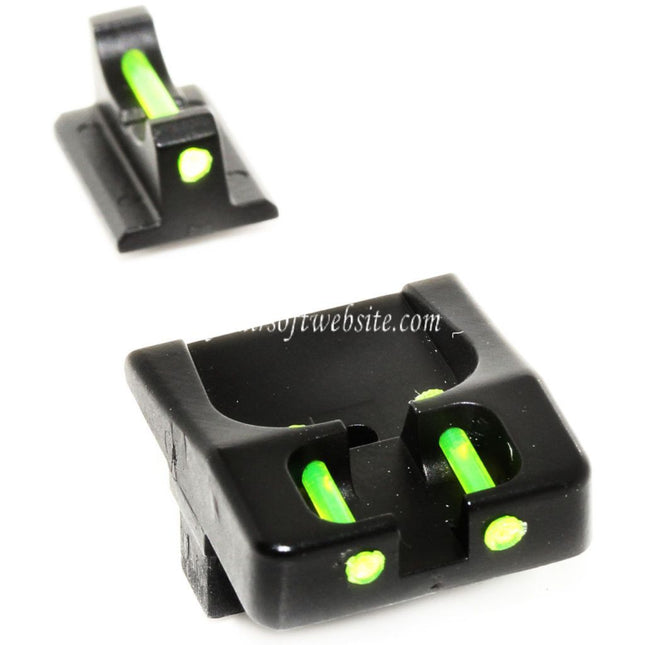 DOUBLE BELL Fibre Optique Guidon Hausse Convient pour DOUBLE BELL WE Tokyo Marui G17 Pistolet Airsoft