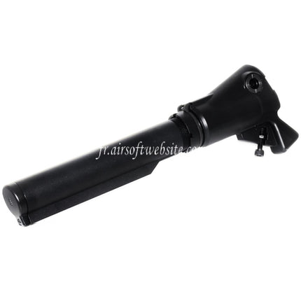 Golden Eagle ausziehbarer Gastank Schaft passend für JG Jing Gong Golden Eagle Tokyo Marui M870 Schrotflinte Airsoft Schwarz