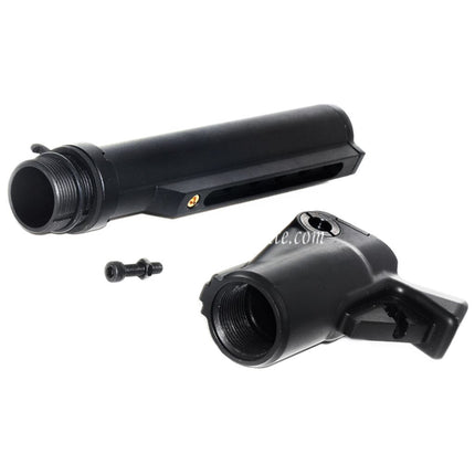 Golden Eagle ausziehbarer Gastank Schaft passend für JG Jing Gong Golden Eagle Tokyo Marui M870 Schrotflinte Airsoft Schwarz