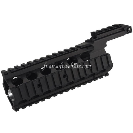 Airsoft Website 210mm Aluminum KAC Style RAS II Rail de Garde-Main Convient pour M4 M16 Série AEG Fusils Noir