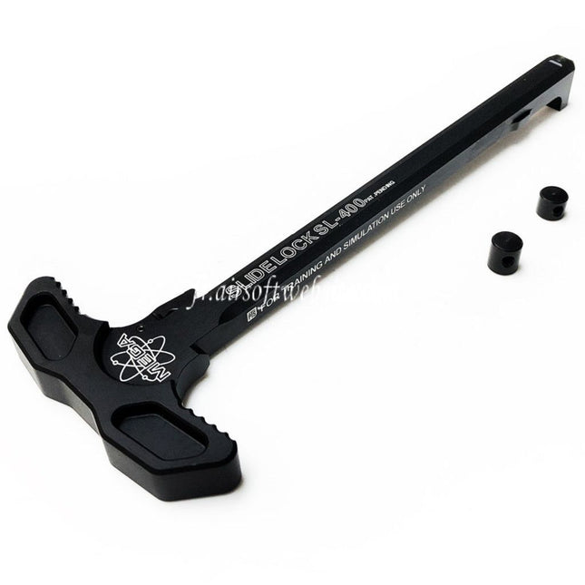 PTS Mega Arms AR-15 Arrêtoir de Glissière Chargement Poignée Convient pour Systema PTW / G&P KSC KWA VFC GBB Fusil Airsoft Noir