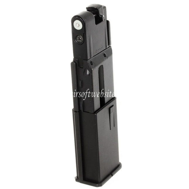 Airsoft Website 16 Billes Co2 Chargeur Convient pour WELL G196 M712 Mauser Série GBB Pistolet Noir