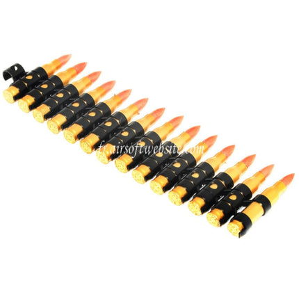 Airsoft Website 14 Pieces 5.56 Plastic Dummy Bullet Belt
