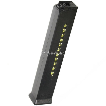 Airsoft Website 420 Billes Hi-Cap Chargeur avec écran factice Convient pour H&K Umarex UMP Série AEG Fusil Noir
