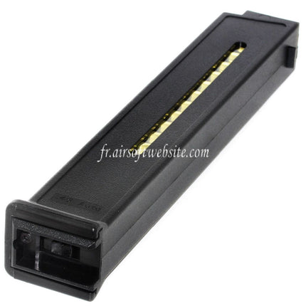Airsoft Website 420 Billes Hi-Cap Chargeur avec écran factice Convient pour H&K Umarex UMP Série AEG Fusil Noir