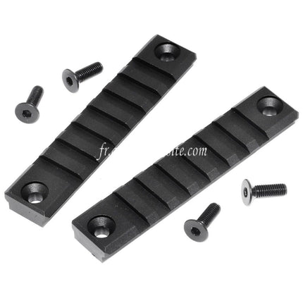 CYMA 2pièces 20mm Picatinny Rail Section Set Convient pour Umarex MP7 Série AEG GBB Fusil Airsoft Noir